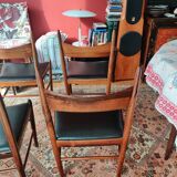 4 Scandinavian chairs in Rio rosewood