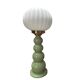 Lampe à poser vintage pastel globe plissé