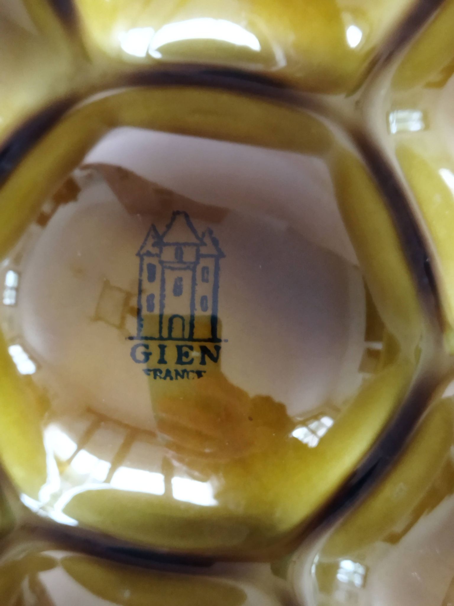 10 earthenware oyster plates from Gien