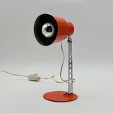 Vintage Targetti Sankey Orange Desk Lamp, Italian 70s Design