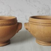 Bols en grès vintage à oreilles