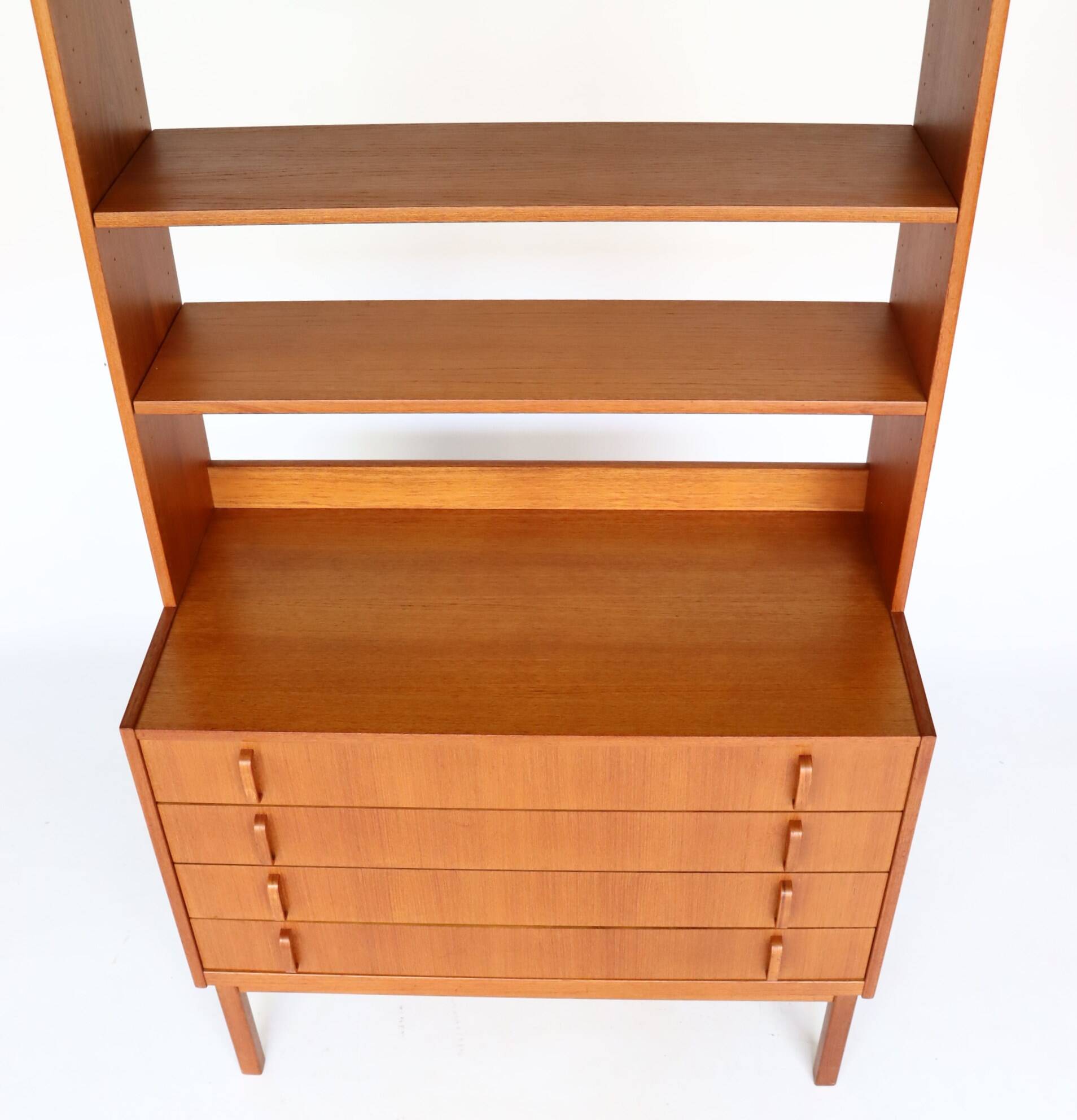 Pair of Scandinavian teak bookcases from the 60s