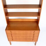 Pair of Scandinavian teak bookcases from the 60s