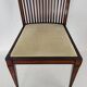 Chaise anglaise à barrettes Pieds "sabre"