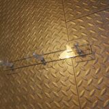 Vintage wall-mounted plexi coat rack