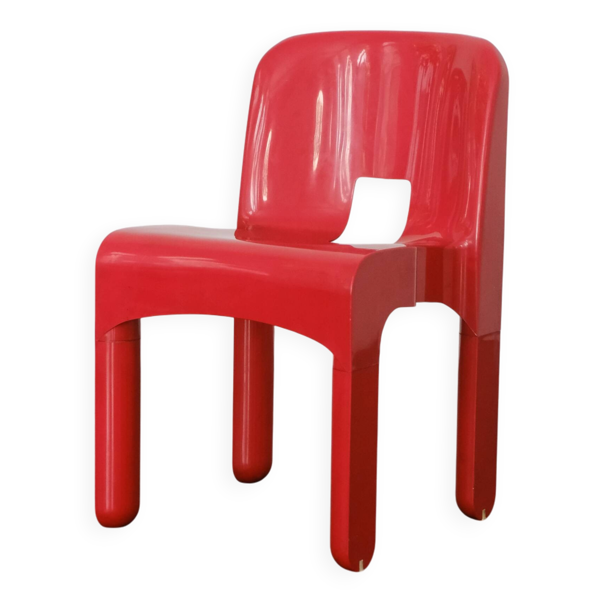 Red "Universale" chair by Joe Colombo / Kartell