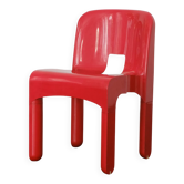 Chaise "Universale" rouge par Joe Colombo / Kartell