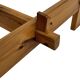 Vintage coffee table pinewood minimalist 1970s design