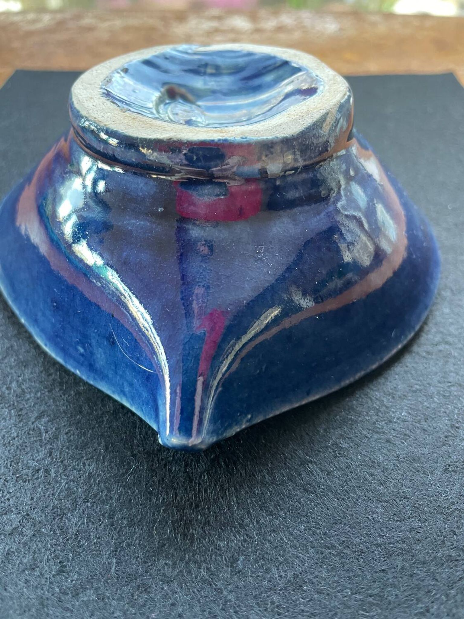 Heart ashtray Annecy pottery Saint-Jorioz