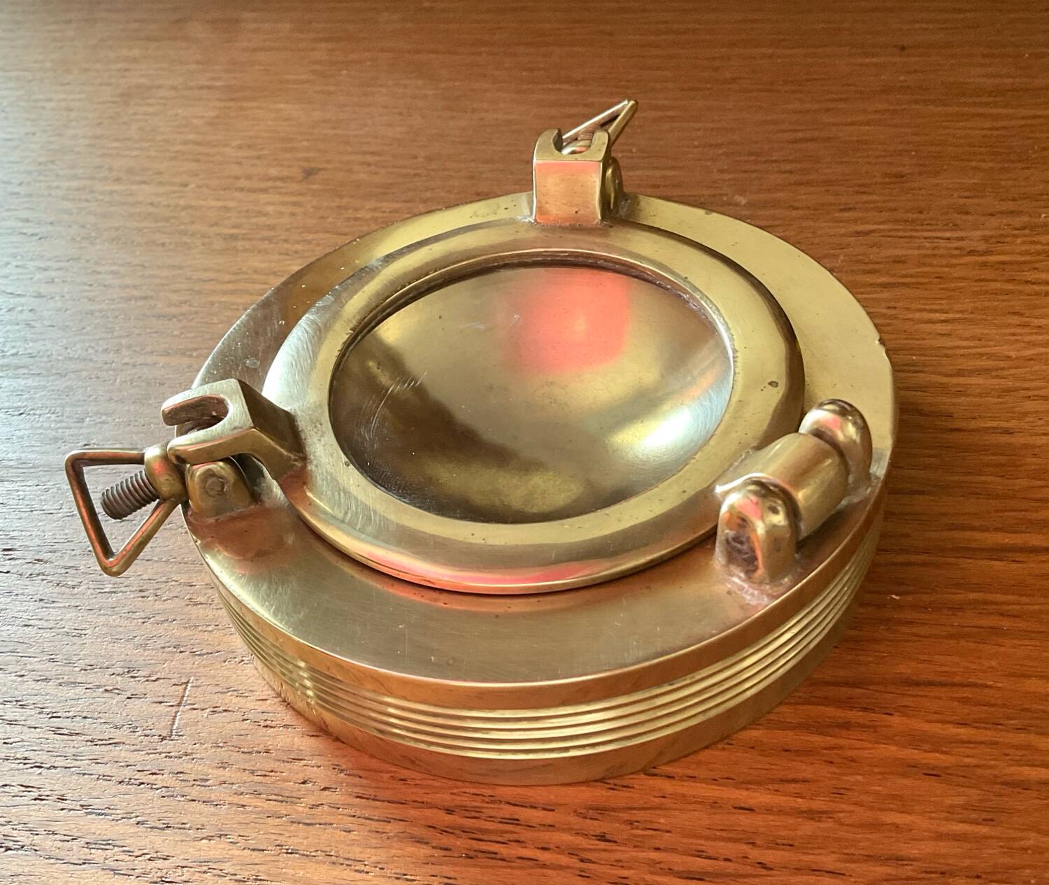 Brass porthole ashtray