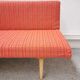 Day bed tissu rouge