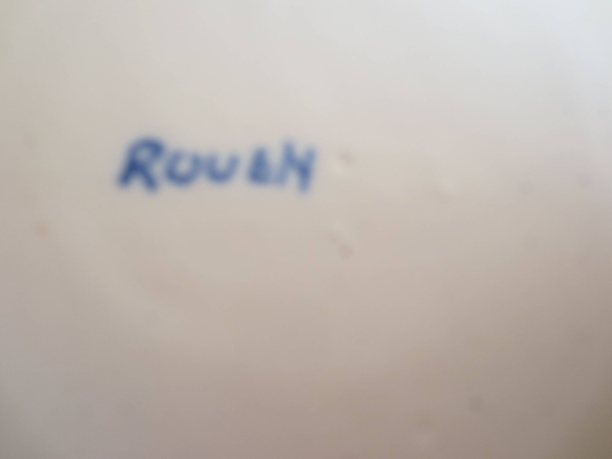 Petit plat avec anses en faience ,décor rouen
