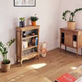 Bibus vintage oak bookcase