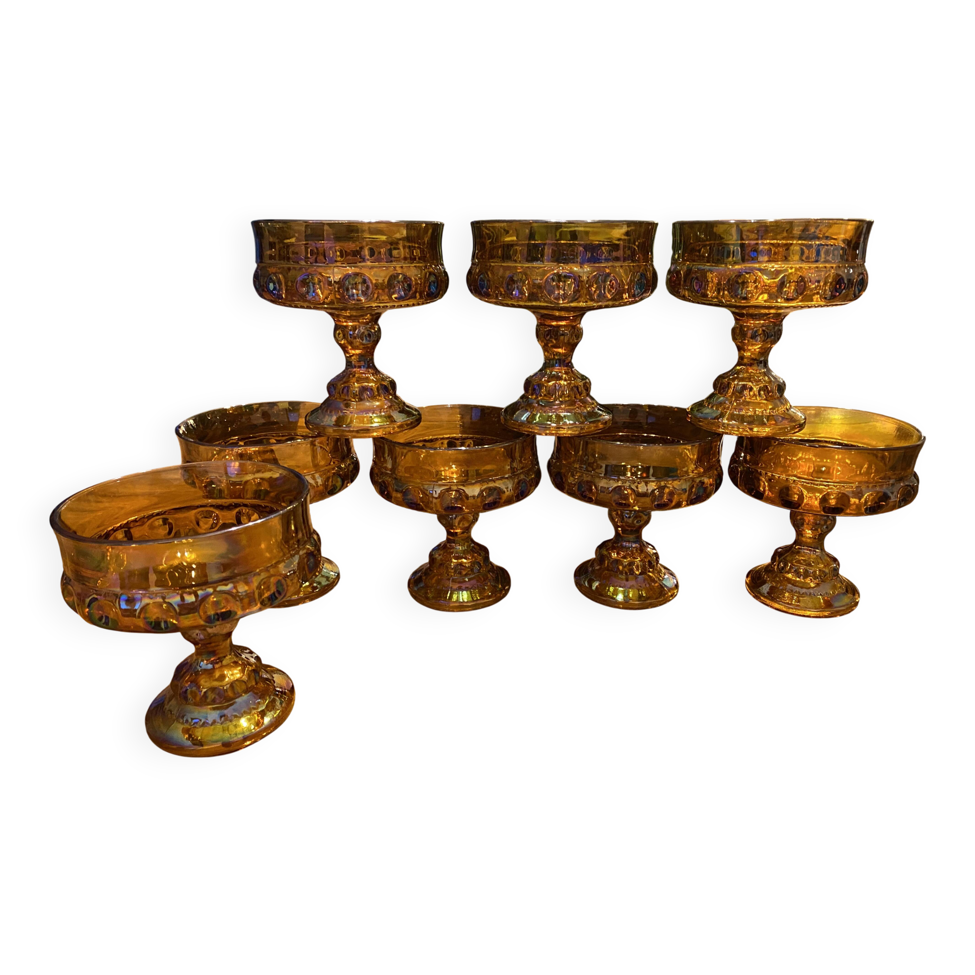 Carnival glass cup