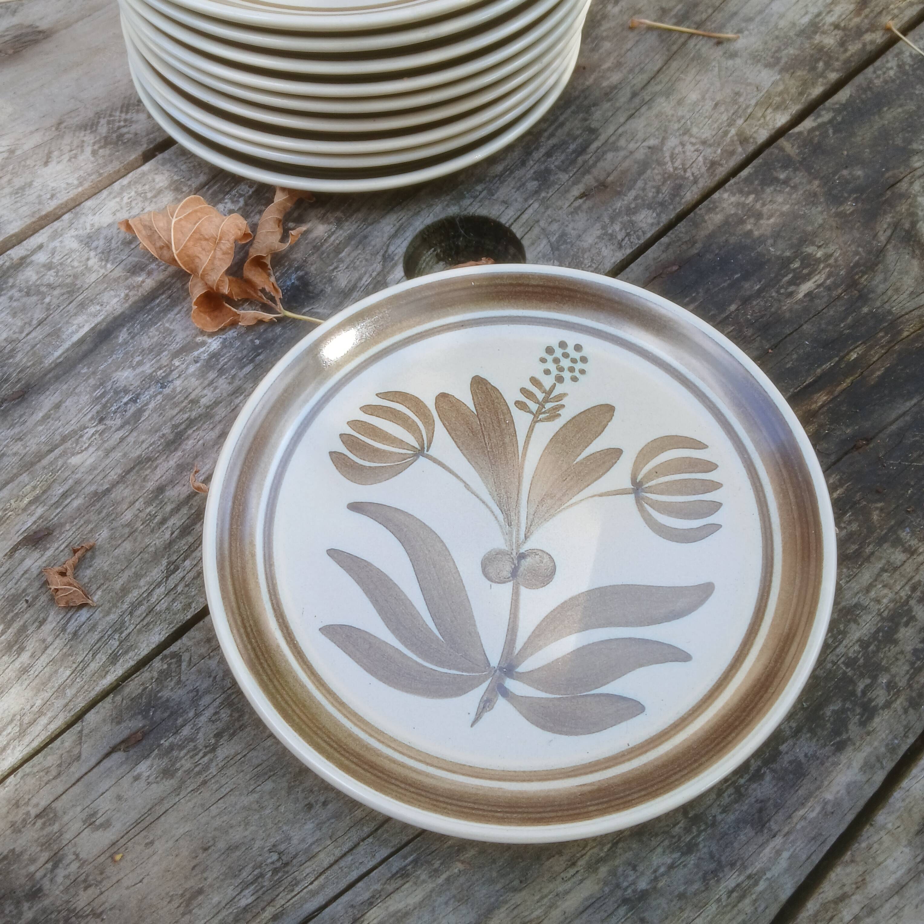 Vintage Longchamp dessert plate set