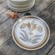 Vintage Longchamp dessert plate set