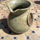 Vintage Vallauris ceramic pitcher with bark inclusions