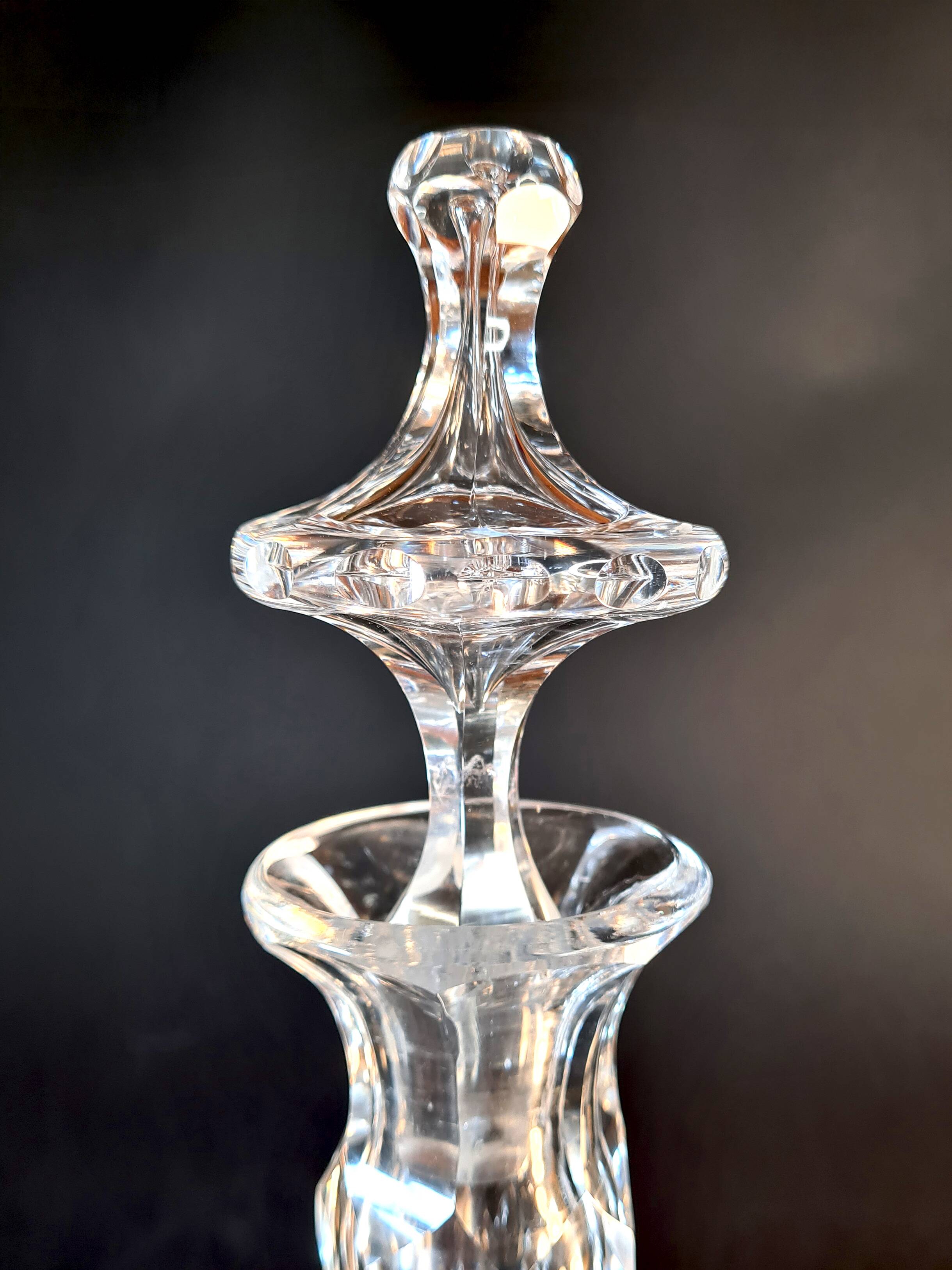 Cut crystal carafe – high-end piece, invoice from a prestigious brand.