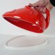Cheese bell mouse red ceramic design vintage Italy