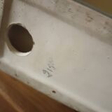 Art Deco ceramic, pair of pheasants in cracked earthenware on wooden base