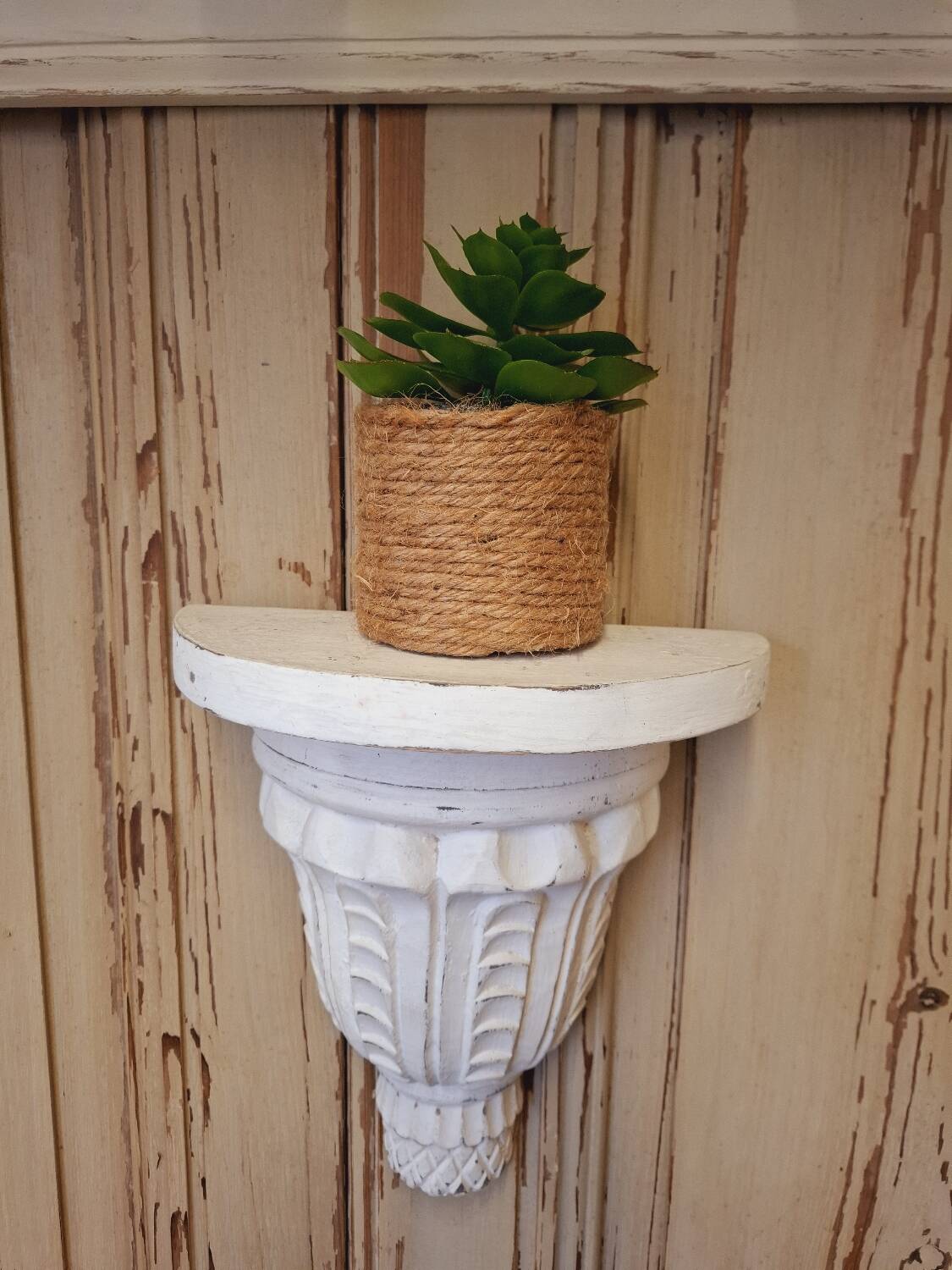 Wooden wall console