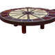 Table basse ovale de Roger Capron 1960