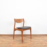 Mid-century danish teak & leather dining chair by P.E. Jørgensen for Farsø Stolefabrik, 1960s