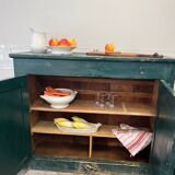 Ancien buffet parisien bois patiné / meuble de métier arct