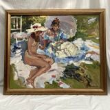 Oil painting on canvas, dimensions: height - 69 cm - width - 82 cm