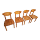 Ensemble de 4 chaises de salle à manger en pin Daumiller