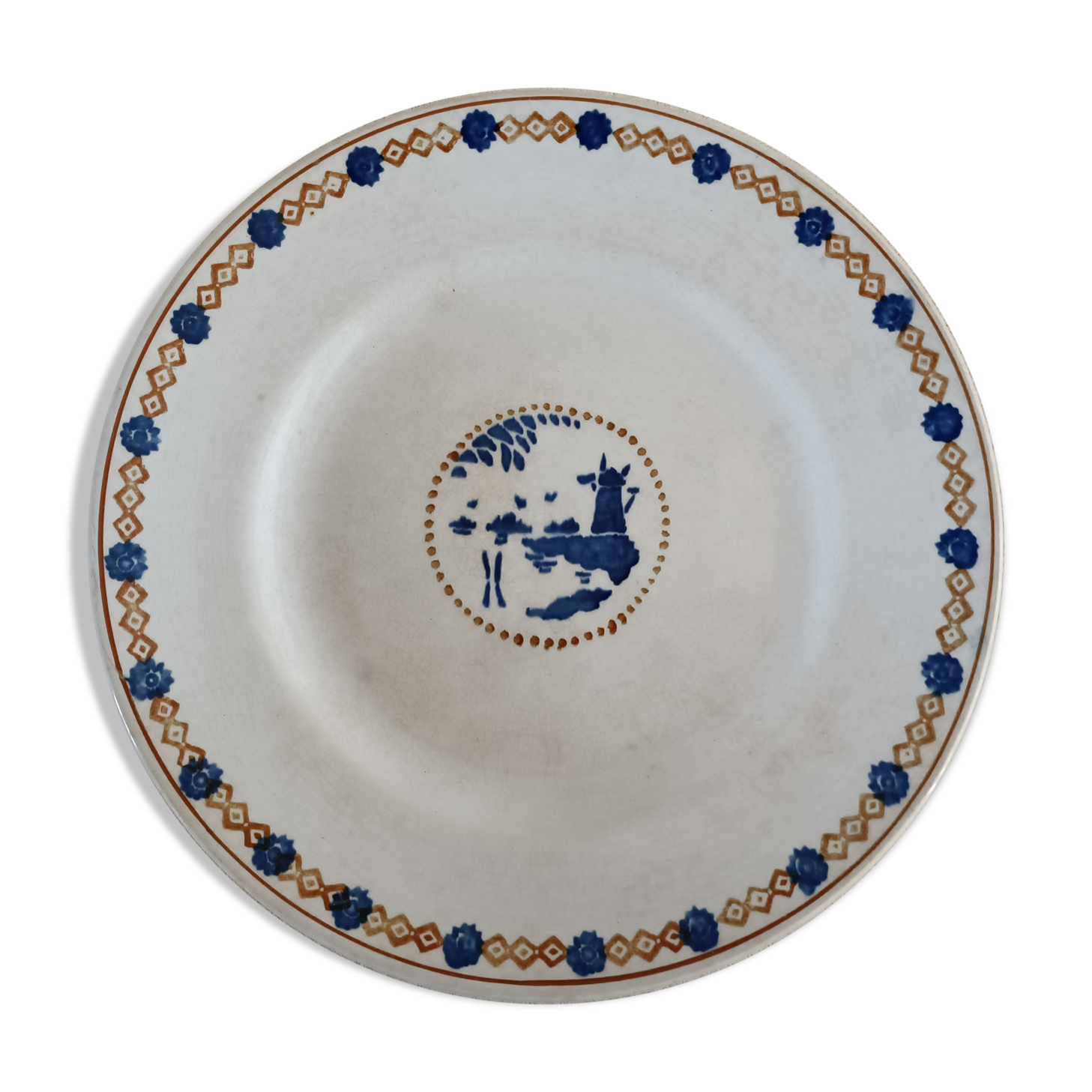 Compotier in iron earth Saint-Amand