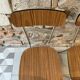 Set of 4 chairs formica imitation wood
