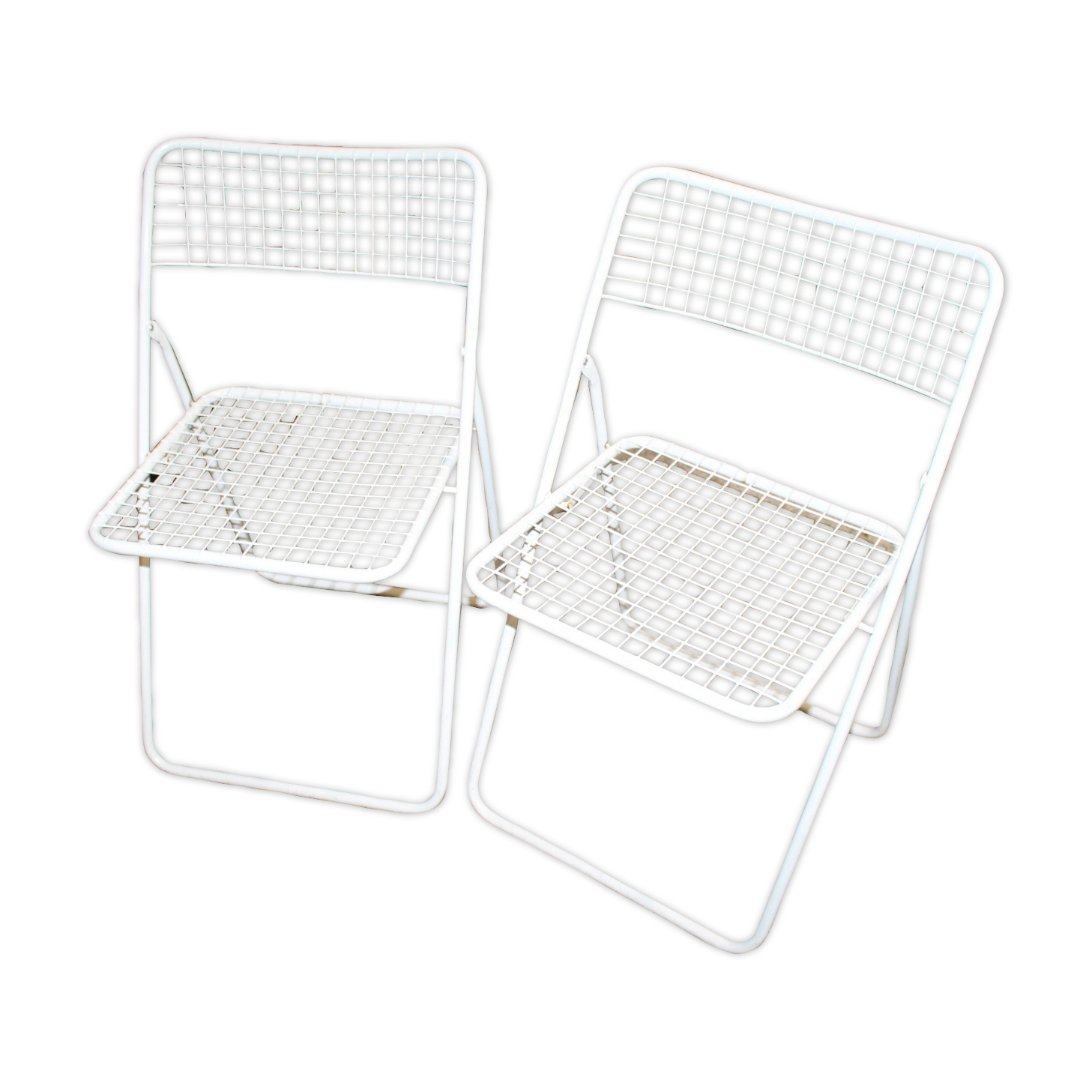 Set of two folding chairs Ted Net by Niels Gammelgaard