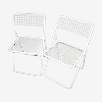 Set of two folding chairs Ted Net by Niels Gammelgaard