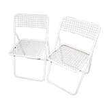 Set of two folding chairs Ted Net by Niels Gammelgaard