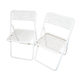 Set of two folding chairs Ted Net by Niels Gammelgaard