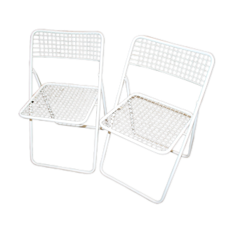 Set of two folding chairs Ted Net by Niels Gammelgaard