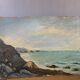 Seaside painting, on board, vintage, unsigned Dimensions: 41 x 27 cm