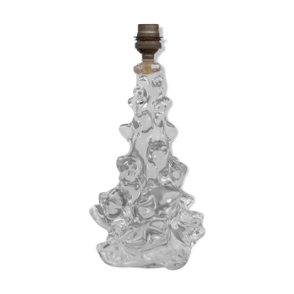 Lampe cristal vintage, pied de lampe, lampe de chevet, lampe à poser cristal schneider,60's