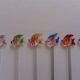 fish shaped glass cocktail stirrers