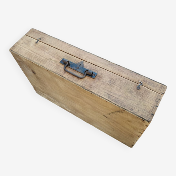 Wooden suitcase