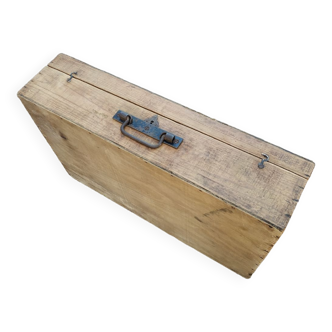 Wooden suitcase