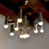 Chandelier Maison Sciolari for Baker, 10 burners, Italy, 1970