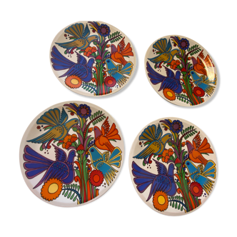 4 dessert plates Villeroy Boch Acapulco