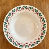 3 vintage Art Deco soup plates by Hamage & Moulin des Loups