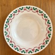 3 vintage Art Deco soup plates by Hamage & Moulin des Loups