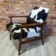 Fauteuil rénové années 1960, PRL, vintage, Henryk Lis, Fox