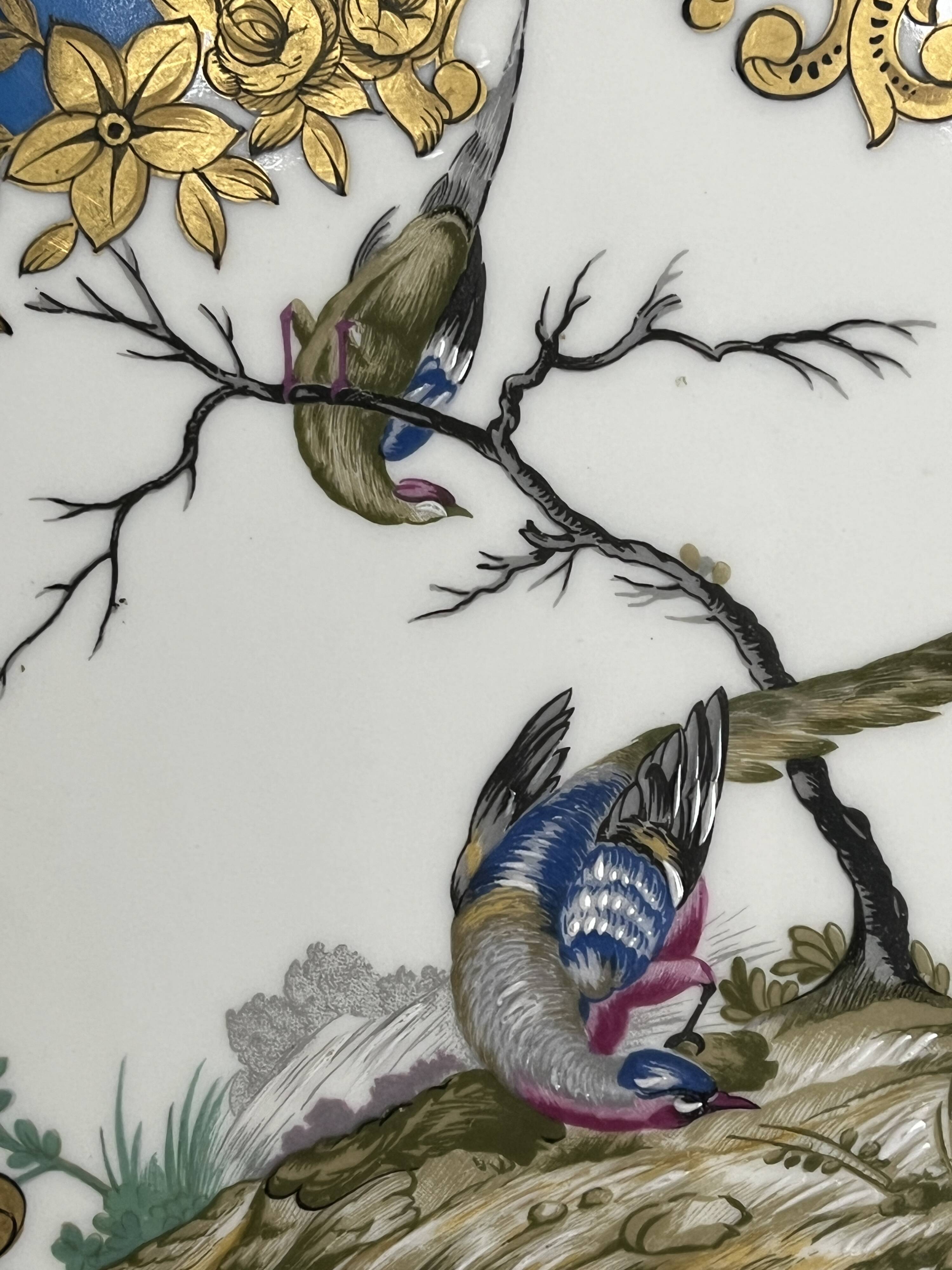 Limoges, Bernardaud polychrome porcelain tray, 20th century