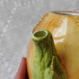 Apricot slip teapot