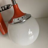 Set of two vintage orange wall lights from the 70s